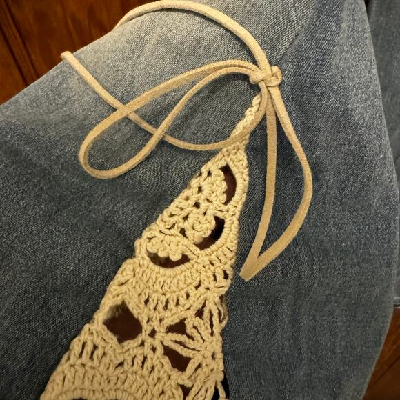 Y2K Vintage Tag Rag Culture Low Rise Flare Bellbottom Jeans sz 4 26 Crochet‎ - Picture 12 of 12